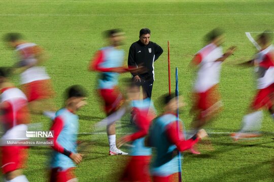 آخرین تمرین تیم ملی فوتبال در ایران