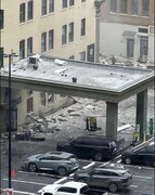 تصاویر انفجار مهیب هتلی در آمریکا