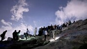 تصاویری دیدنی از زیارت شبانه غار حراء | تصاویر