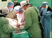 تصاویری از اولین عمل جراحی ضایعه مغزی نوزاد ده ماهه  |‌ ببینید