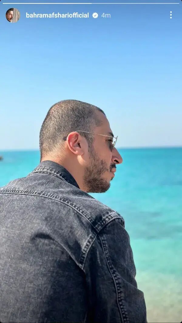 بهرام افشاری موهای خود را تراشید! | عکس