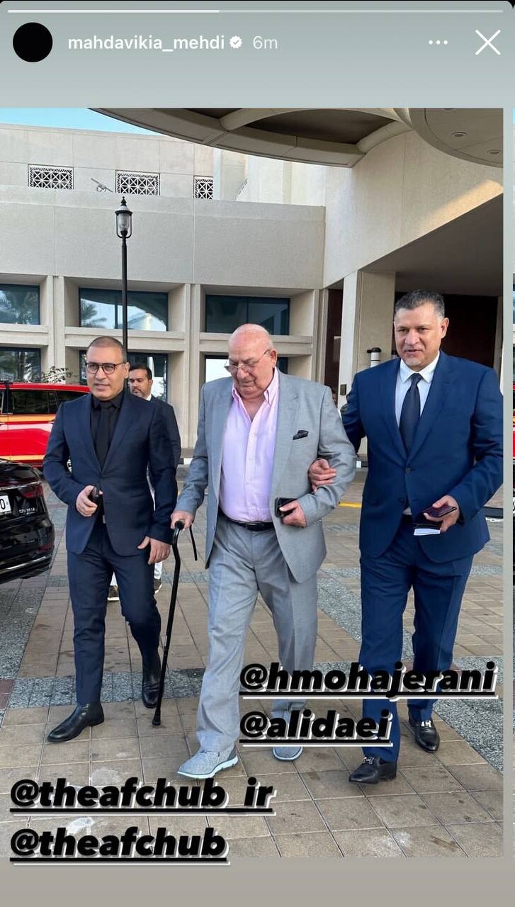 قابی دیدنی از استایل جالب دایی، مهدوی کیا و مهاجرانی در قطر | تغییر چهره ناگهانی موشک