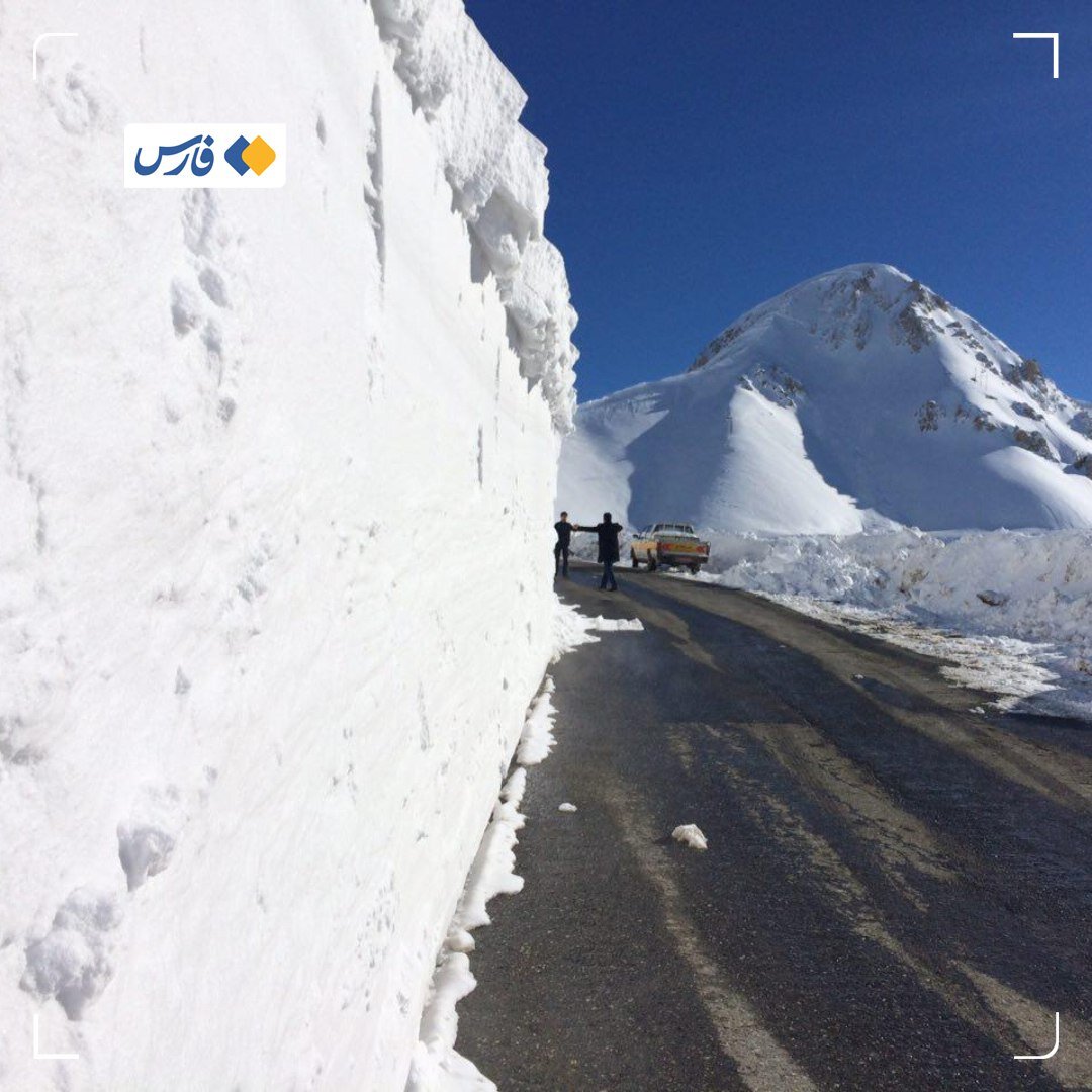 بارش یک و نیم متر برف در این نقطه از کشور | ببینید