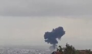 اولین تصاویر از انفجار شدید در حیفا ؛ ادعای صهیونیست‌ها درباره علت این انفجار  | ببینید