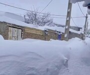 برف یک متری در چند قدمی تبریز | ببینید