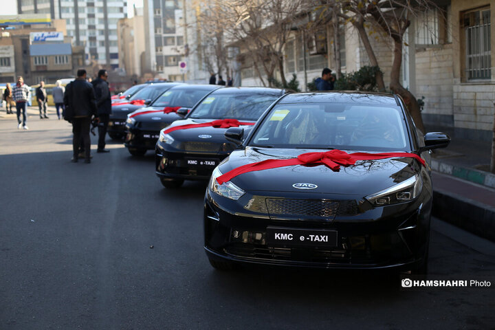 رونمایی از تاکسی های برقی جدید تهران |تصاویر
