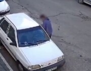سرقت خودرو در تبریز تنها در چند ثانیه + تصاویر