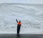 ببینید | تنها نقطه‌ای از ایران که ۴ متر برف بارید + فیلم و عکس