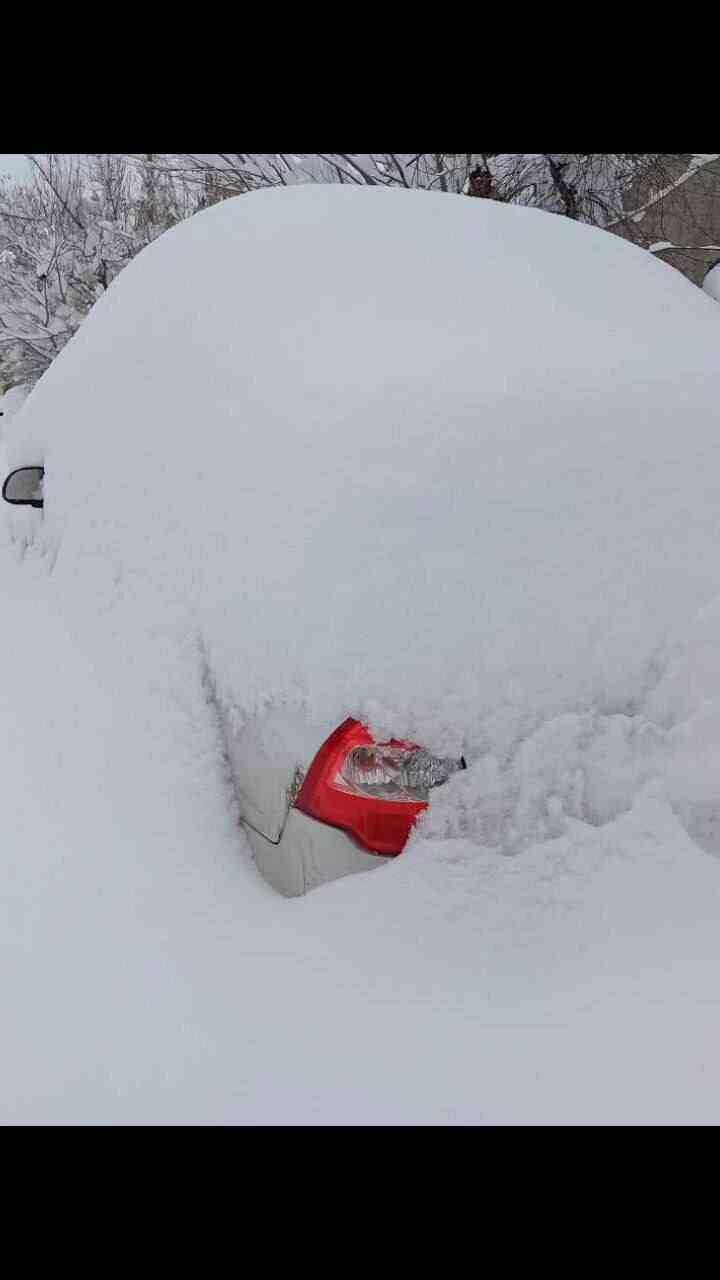 ارتفاع برف در نمین اردبیل