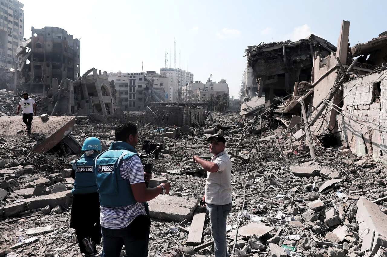 خبرنگاران در غزه