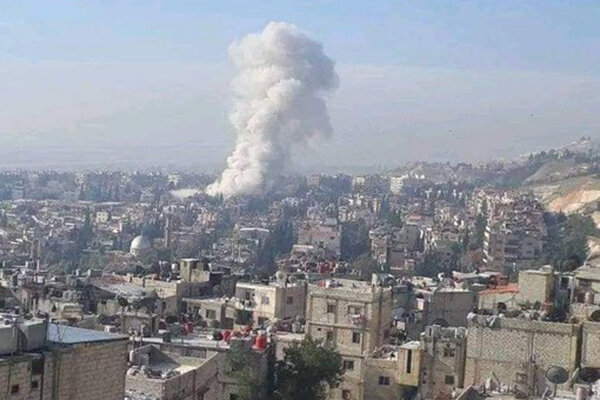 وقوع انفجار در شهر دمشق سوریه