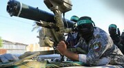 توقیف پهپاد اسرائیلی توسط نیروهای حماس | ببینید