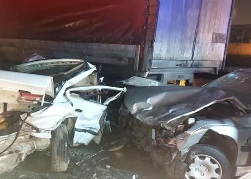 تصادف زنجیرهای در آزادراه پیامبر اعظم(ص) تبریز