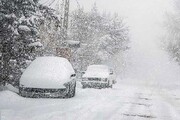 تصاویر بارش شدید برف در خیابان‌های ارومیه