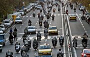 رشد قارچ گونه موتور سیکلت در تهران | تردد ۴میلیون و ۳۰۰ هزار موتورسیکلت در شهر