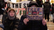 اعتراض جالب طرفداران فلسطین در ایستگاه قطار لاهه! | ببینید