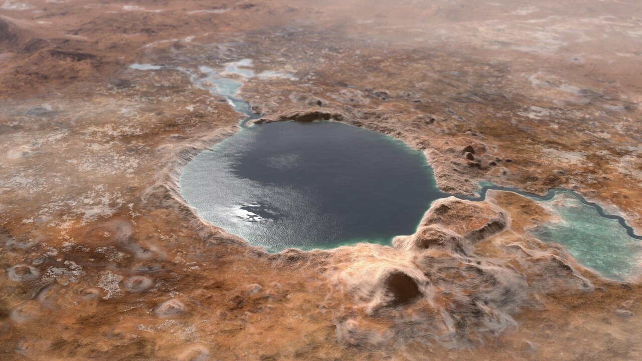 دریاچه در مریخ