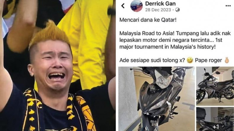 هواداری که موتورش را فروخت و در استادیوم گریه کرد!