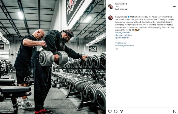 تمجید هانی رامبد از هادی چوپان ؛ تو گرگ ایرانی هستی چون... + عکس