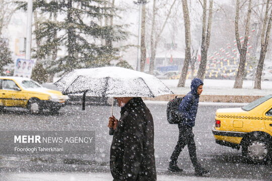 اولین برف تهران