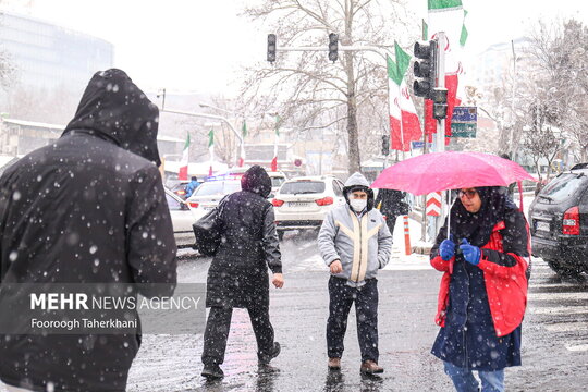 اولین برف تهران