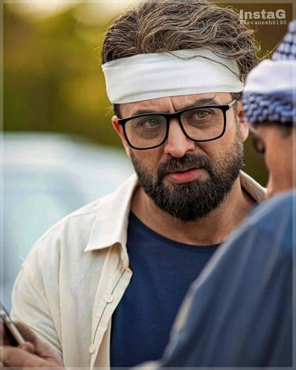 تصاویر متفاوت مصطفی زمانی در کنار ستاره زن سینمای عراق