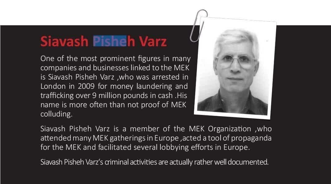 سیاوش پیشهورز کیست؟ + تصاویر | جزئیات جدید از پولشویی برای فعالیت علیه ایران | دستِ باز تروریستها در لندن