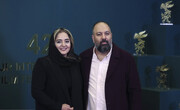 ژست‌های عاشقانه علی اوجی و نرگس محمدی در جشنواره فیلم فجر | عکس