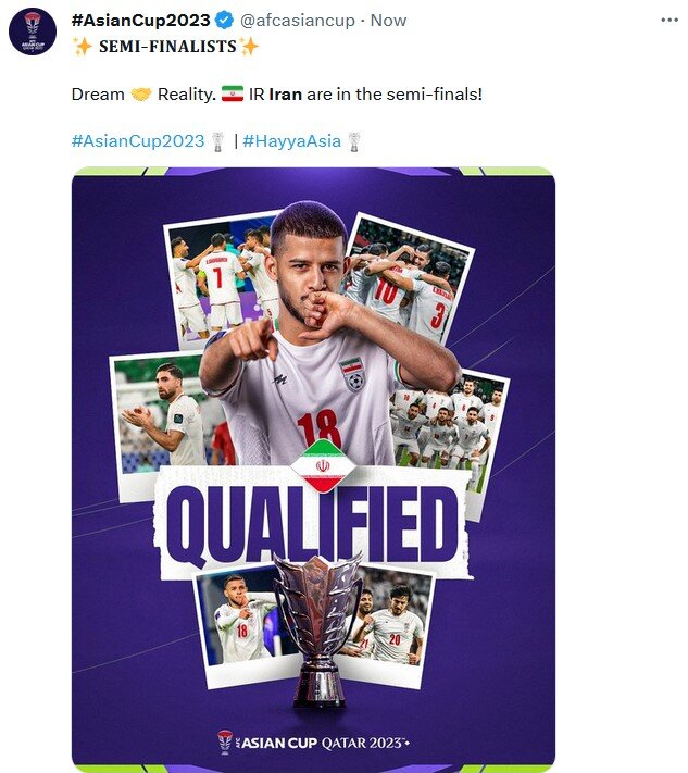 واکنش جالب AFC به برد تاریخی ایران مقابل ژاپن؛ کامبک کامل شد | عکس + یک ویدئوی جذاب