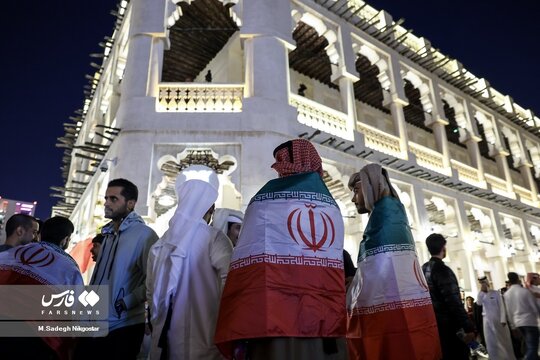 بازار دوحه در تسخیر هواداران تیم ملی ایران
