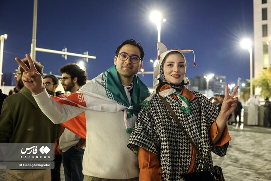 بازار دوحه در تسخیر هواداران تیم ملی ایران