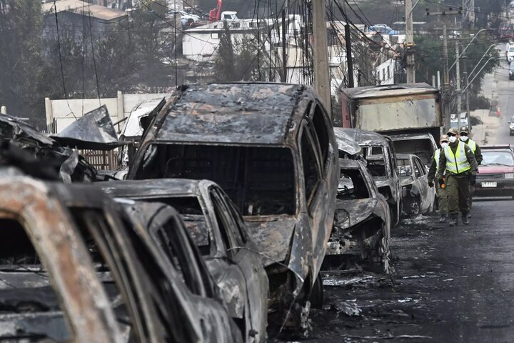 تصاویری هولناک از آتش سوزی وسیع جنگلی در شیلی | ۱۲۳ نفر جان باختند | حجم تخریب را ببینید