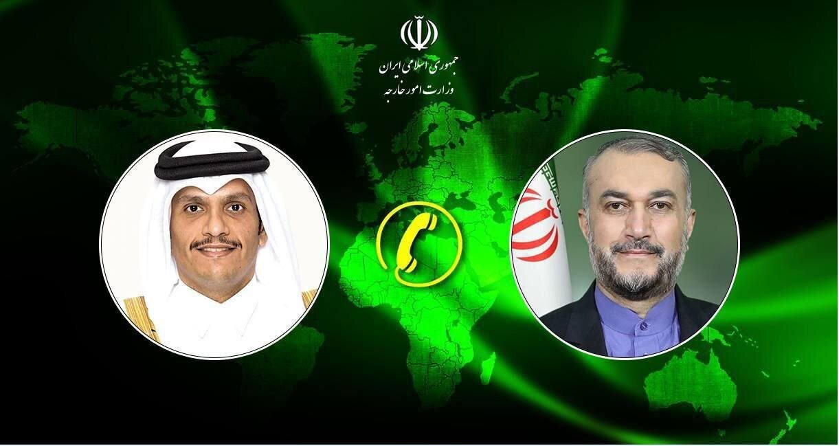 گفتگوی وزرای خارجه ایران و قطر