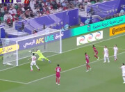 لحظه باز شدن دروازه ایران توسط  جاسم عبدالسالم ؛ گل اول قطر | ببینید