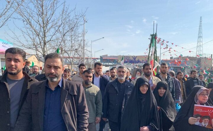 فرمانده نیروی هوافضای سپاه در راهپیمایی ۲۲ بهمن | عکس