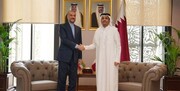 دیدار وزیر خارجه ایران با همتای قطری خود و رایزنی درباره فلسطین