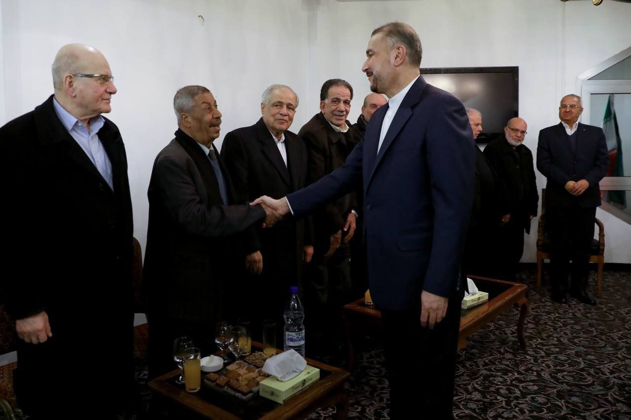 در دیدار امیر عبداللهبان با ۱۵ نفر از مسئولان گروههای فلسطینی چه گذشت؟+ تصاویر | راه حل ایران برای غزه پساجنگ