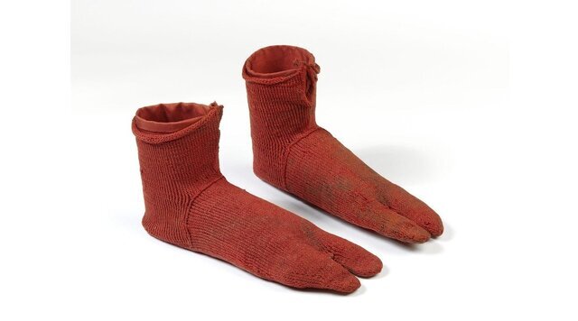 جوراب‌های پشمی که در مصر کشف شدند

