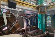 تصاویر وحشتناک ریزش بالکن یک کلیسا در فیلیپین | ۵۱ نفر زخمی و کشته شدند