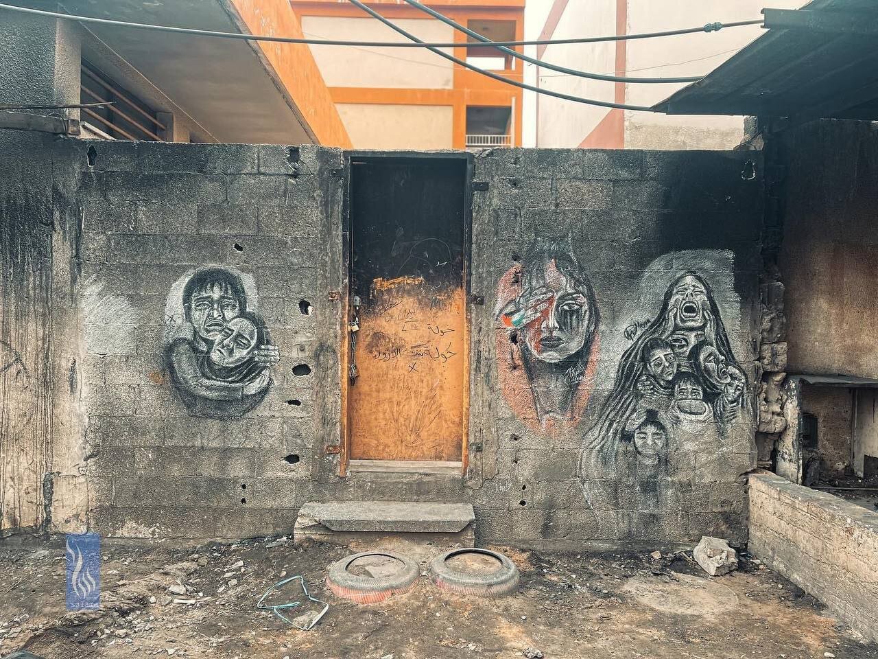 تصاویری از اقدام متفاوت یک دختر برای بیان دردها و رنج های آوارگان فلسطینی