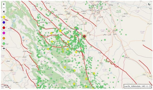 دلایل احتمالی انفجار خط لوله گاز در بروجن  | ثبت ۶۲۱ زلزله در محدوده حادثه