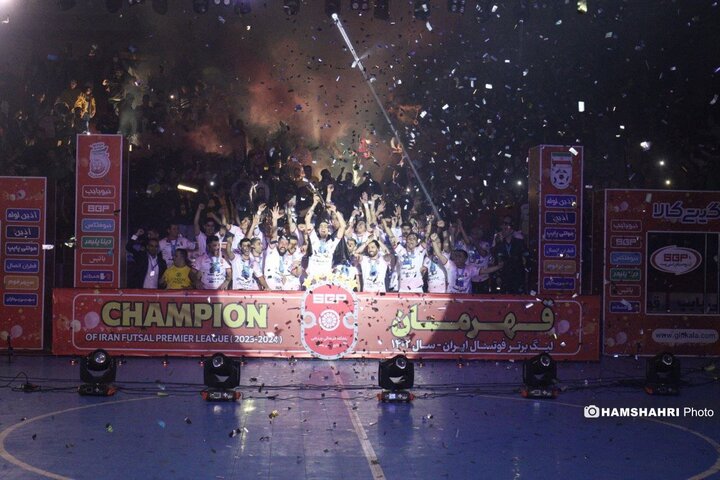 جشن قهرمانی «گیتی پسند» لیگ برتر فوتسال کشور