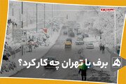 برف با تهران چه کار کرد؟