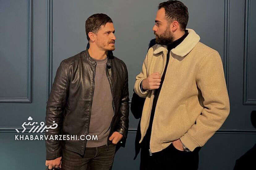 تصاویر کریم باقری، یحیی گلمحمدی و وریا غفوری در کافه ای در بازار تهران