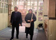 عبدالناصر همتی هم با همسرش آمد! + تصاویر | ما رای می‌دهیم چون...