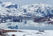 دریاچه سد طالقان یخ زد + فیلم | تصاویر زمستانی سد طالقان را ببینید