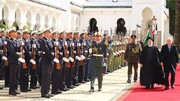 تصاویر | استقبال رسمی رئیس جمهور الجزایر از رئیسی | ادای احترام رئیسی به شهدای انقلاب الجزایر