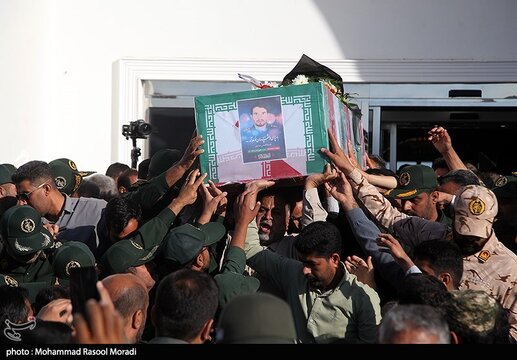 مراسم استقبال از پیکرشهید رضا زارعی