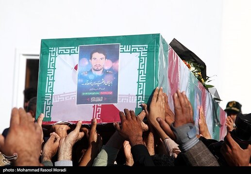 مراسم استقبال از پیکرشهید رضا زارعی