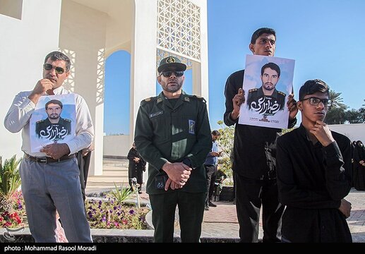 مراسم استقبال از پیکرشهید رضا زارعی